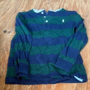 Polo Ralph Lauren Striped Green and Blue Kids Shirt